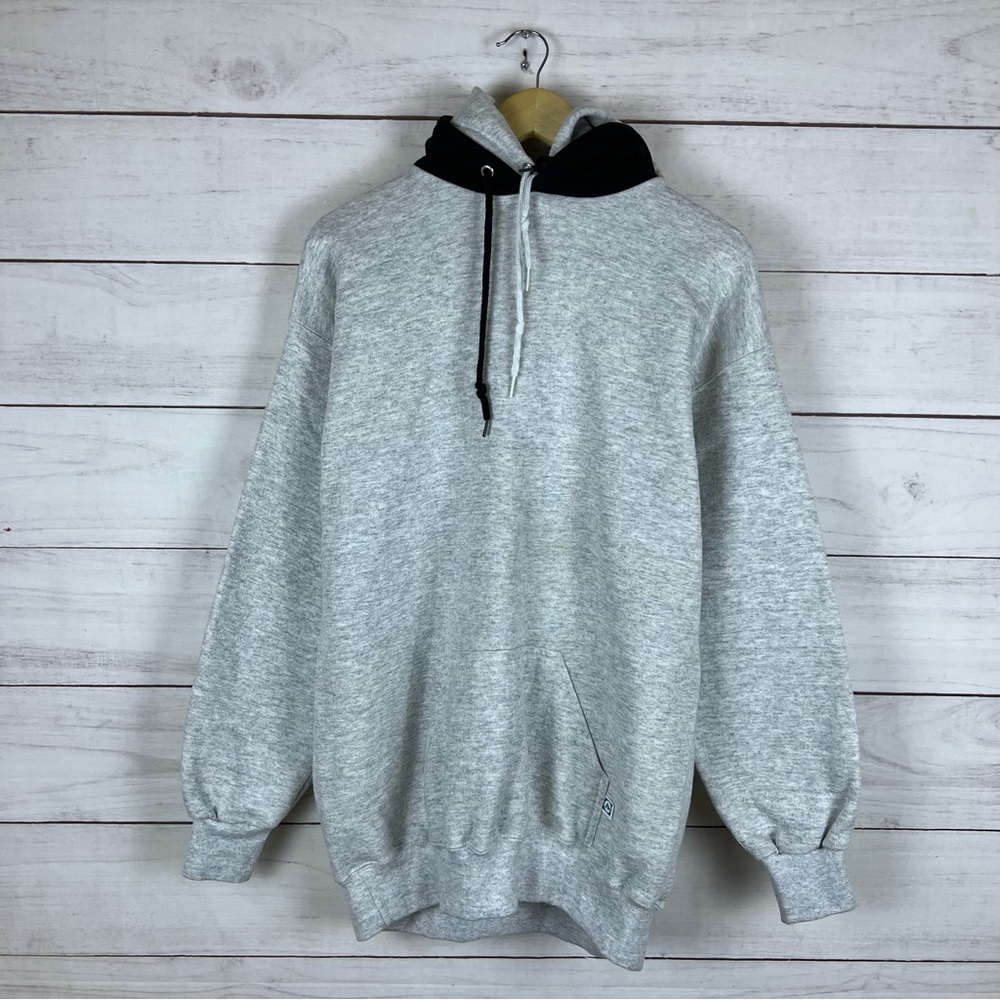 Vintage 1990s Discus Athletic Double Hooded Hoodie fits like Large